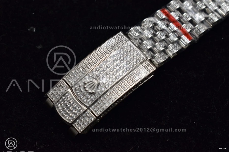 41mm Stick JDF Markers Best Version Blue DateJust Diamond 1124